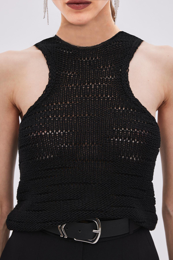 Siyah Halter Kol Atlet