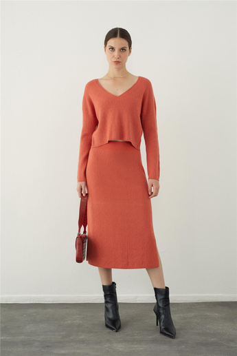 Pembe Oversize Yumuşak Dokulu Basic Triko Kazak