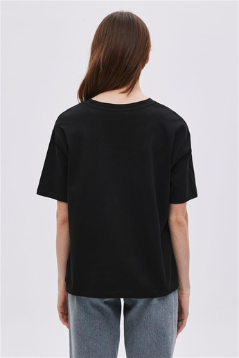 Black Basic Cotton T-Shirt