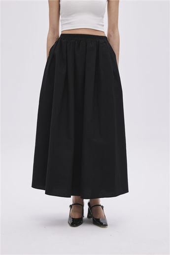 Black Voluminous Skirt
