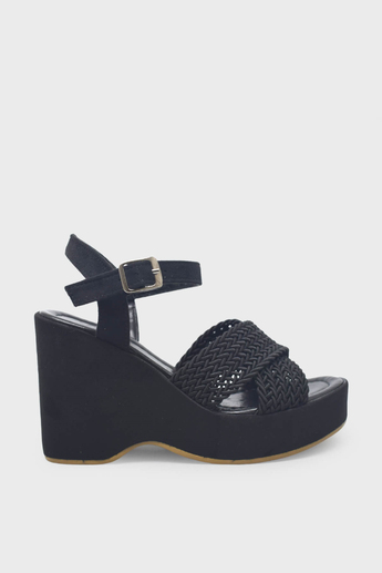 Beety Kadın Dolgu Topuk Sandalet Siyah AKYN125.9997