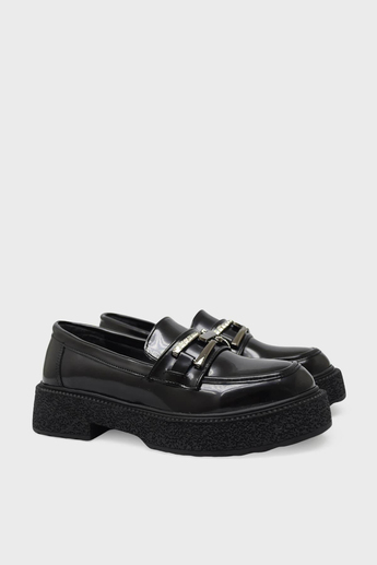 Beety Kadın Loafer Ayakkabı Siyah Rugan AKYN163.1984