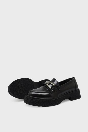Beety Kadın Loafer Ayakkabı Siyah Rugan AKYN163.1984