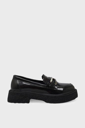 Beety Kadın Loafer Ayakkabı Siyah Rugan AKYN163.1984