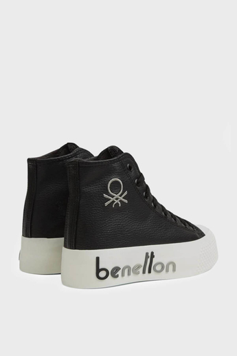 Benetton Kadın Boğazlı Casual Bot Siyah BN-30820