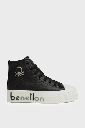 Benetton Kadın Boğazlı Casual Bot Siyah BN-30820