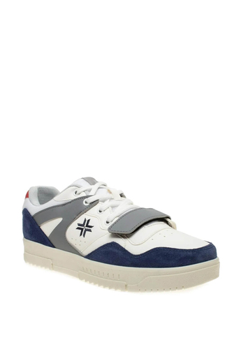 Buckhead Erkek Sneakers Spor Ayakkabı Beyaz Lacivert BUCK-4222
