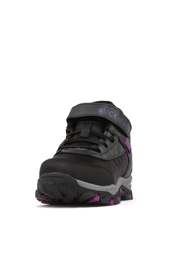 Buckhead Unisex Çocuk Spor Bot Siyah Mor BUCK-4176