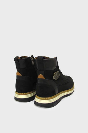 Bulldozer Erkek Casual Deri Bot Nubuk Siyah BUL-230311