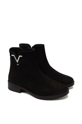 Castle Black Kadın Casual Deri Bot Nubuk Siyah CB21893-1
