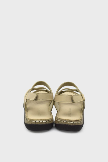 Castle Black Kadın Casual Deri Sandalet Bej CB22337