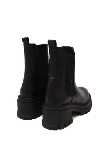 Castle Black Kadın Casual Yüksek Taban Deri Bot Siyah CB52672-1