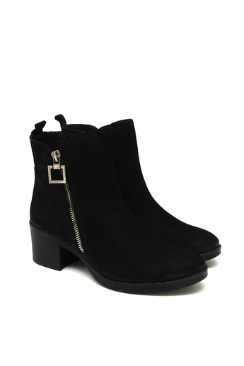 Castle Black Kadın Topuklu Deri Bot Kahve CB92163