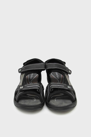 Castle Black Unisex Cırtlı Spor Sandalet Siyah CB-K3