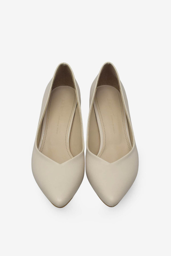 Esstii Kadın Kısa İnce Topuklu Stiletto Ayakkabı Bej EST096