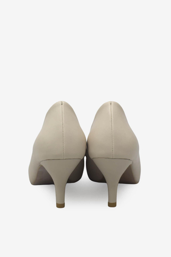 Esstii Kadın Kısa İnce Topuklu Stiletto Ayakkabı Bej EST096