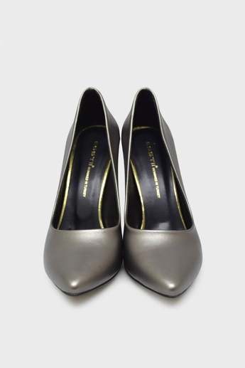 Esstii Kadın Yüksek Topuklu Stiletto Ayakkabı Platin EST100