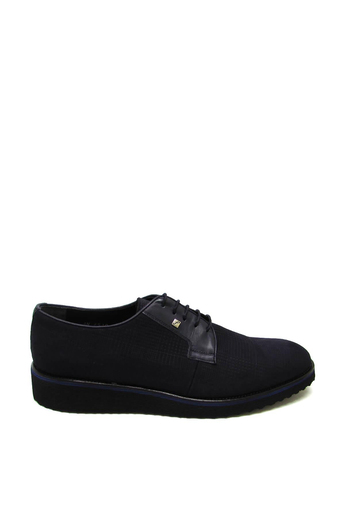 Fosco Erkek Casual Deri Ayakkabı Nubuk Lacivert FSC-6510