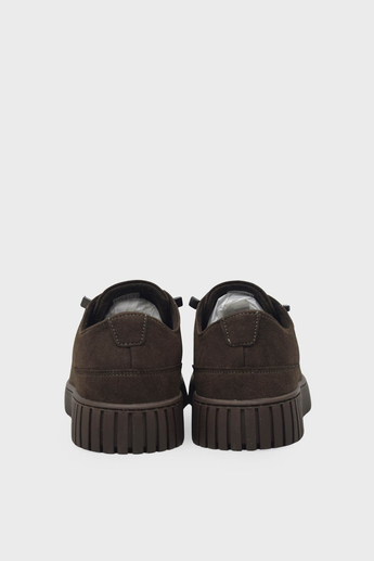 Gamelu Unisex Yazlık Tekstil Sneakers Kahverengi Nubuk GML2023-02