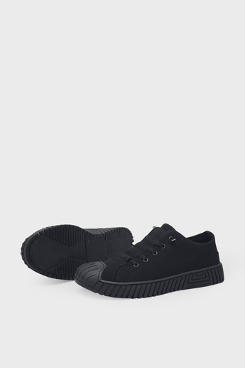 Gamelu Unisex Yazlık Tekstil Sneakers Siyah Nubuk GML2023-02