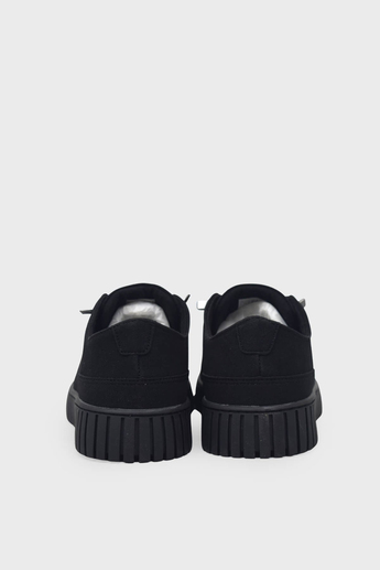 Gamelu Unisex Yazlık Tekstil Sneakers Siyah Nubuk GML2023-02