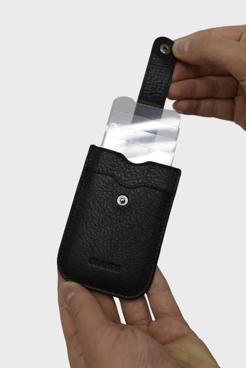 Grande Unisex Deri Kartlık Siyah GRANDE809