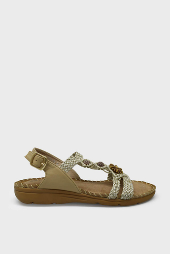 Guja Kadın Günlük Taşlı Sandalet Bej BLG150-39