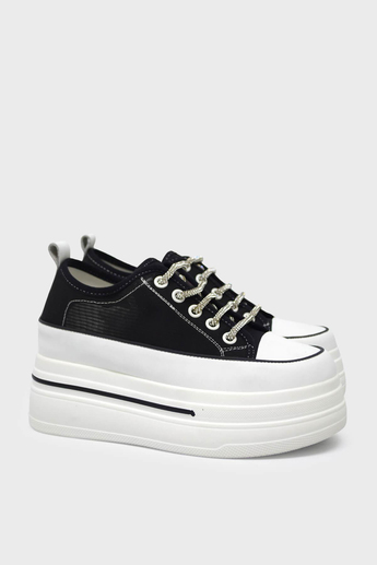 Guja Kadın Yazlık Yüksek Taban Sneakers Siyah BLG23Y345-10