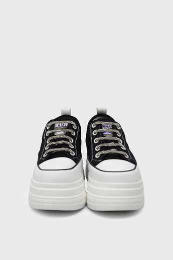 Guja Kadın Yazlık Yüksek Taban Sneakers Siyah BLG23Y345-10