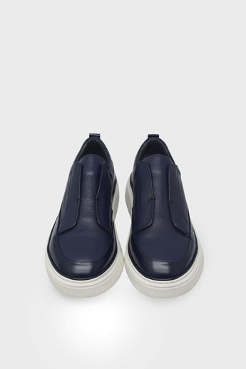 Kanuga Erkek Casual Deri Ayakkabı Lacivert Flotter K-FSC3288