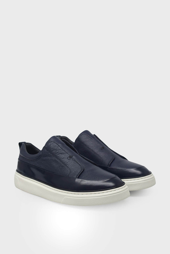 Kanuga Erkek Casual Deri Ayakkabı Lacivert Flotter K-FSC3288