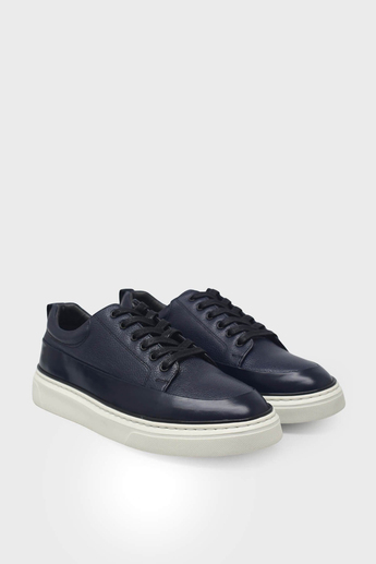 Kanuga Erkek Casual Deri Ayakkabı Lacivert Flotter K-FSC3295