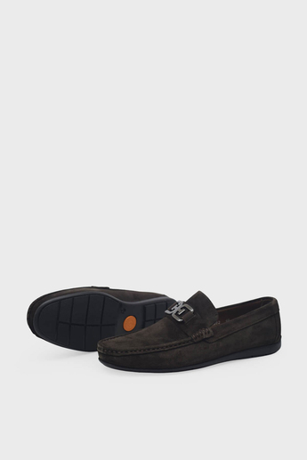 Kanuga Erkek Deri Loafer Kahve Süet K-FSC3302