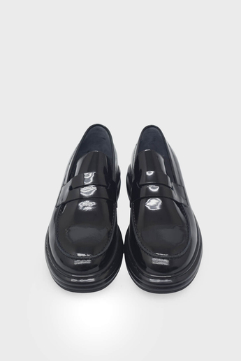 Kanuga Erkek Deri Loafer Siyah Rugan K-FSC3293