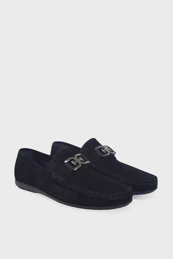 Kanuga Erkek Deri Loafer Siyah Süet K-FSC3302