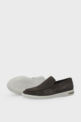 Kanuga Erkek Deri Loafer Süet Kum K-FSC3294