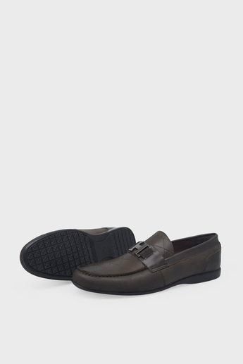 Kanuga Erkek Loafer Deri Ayakkabı Kahve K-FSC3286