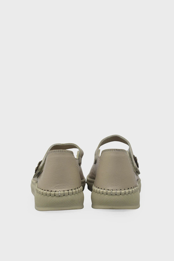 Kanuga Kadın Comfort Deri Babet Bej MYF404