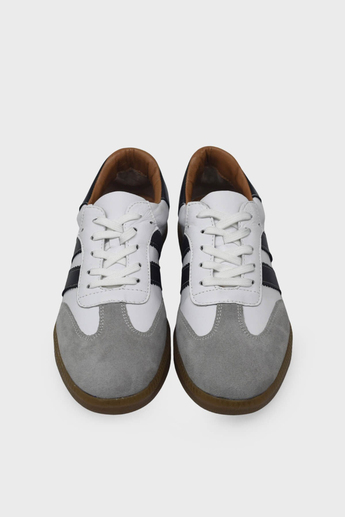 Kanuga Kadın Deri Sneaker Beyaz Siyah AYK1983