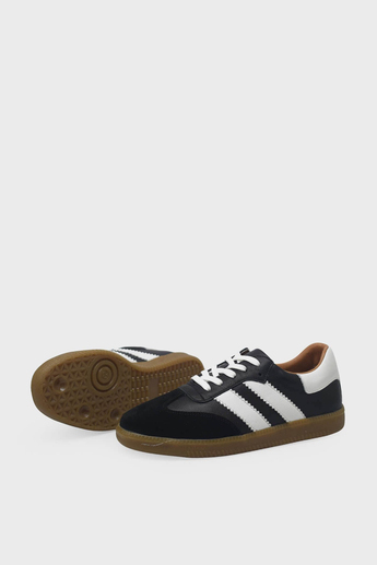 Kanuga Kadın Deri Sneaker Siyah Beyaz AYK1983