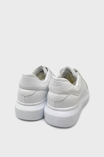 Kanuga Kadın Deri Sneakers Beyaz ASL-010