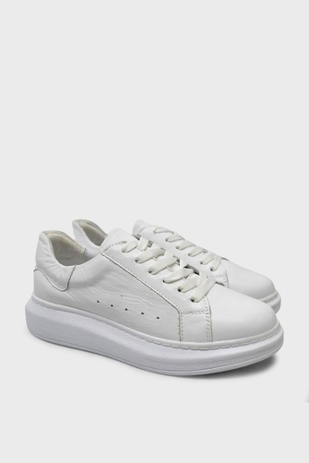 Kanuga Kadın Deri Sneakers Beyaz ASL-010