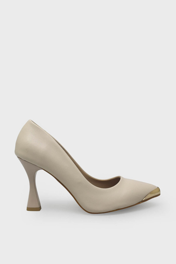 Kanuga Kadın Kadeh Topuk Stiletto Ayakkabı Bej LPA1302