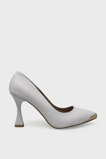 Kanuga Kadın Kadeh Topuk Stiletto Ayakkabı Beyaz LPA1302