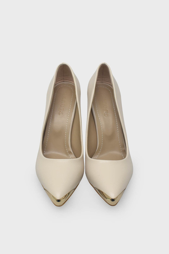 Kanuga Kadın Kadeh Topuk Stiletto Ayakkabı Bej LPA1302