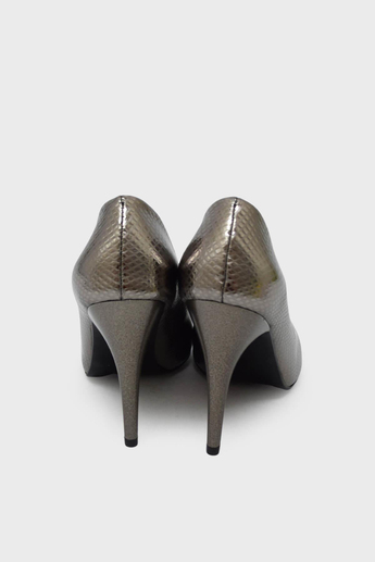 Kanuga Kadın Yazlık İnce Topuk Stiletto Platin Desenli LPA1501