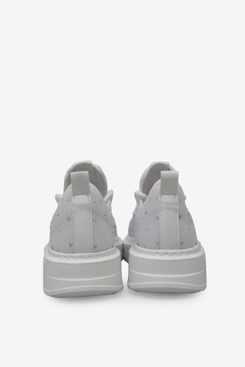 Kanuga Kadn Taşlı Yüksek Taban Sneaker Beyaz RSL404