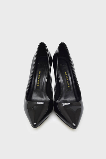 Marcatelli Kadın İnce Topuk Stiletto Siyah Rugan MRCTL7552