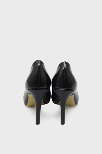 Marcatelli Kadın İnce Topuk Stiletto Siyah Rugan MRCTL7552