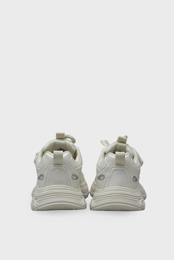 Minican Kız Çocuk Kurdeleli Cırtlı Sneaker Sedef MNCN10